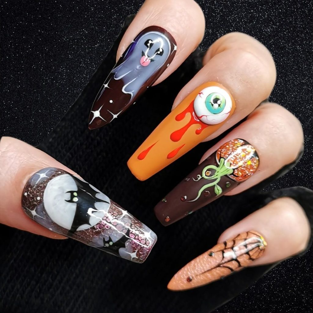 11 Ideas de Diseños de Uñas para Halloween 2023