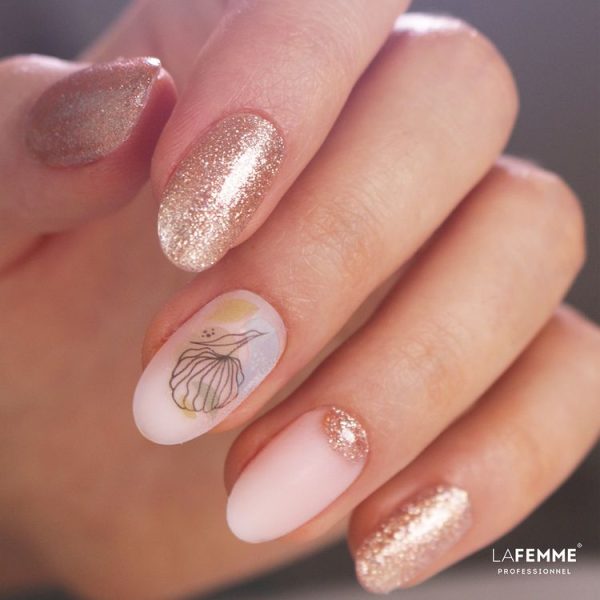 Uñas Cobre Plateado