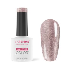 Esmalte Semipermanente Marrón Purpurina H407