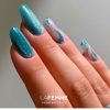 diseño de uñas Esmalte Semipermanente Ojo de Gato Azul Z043