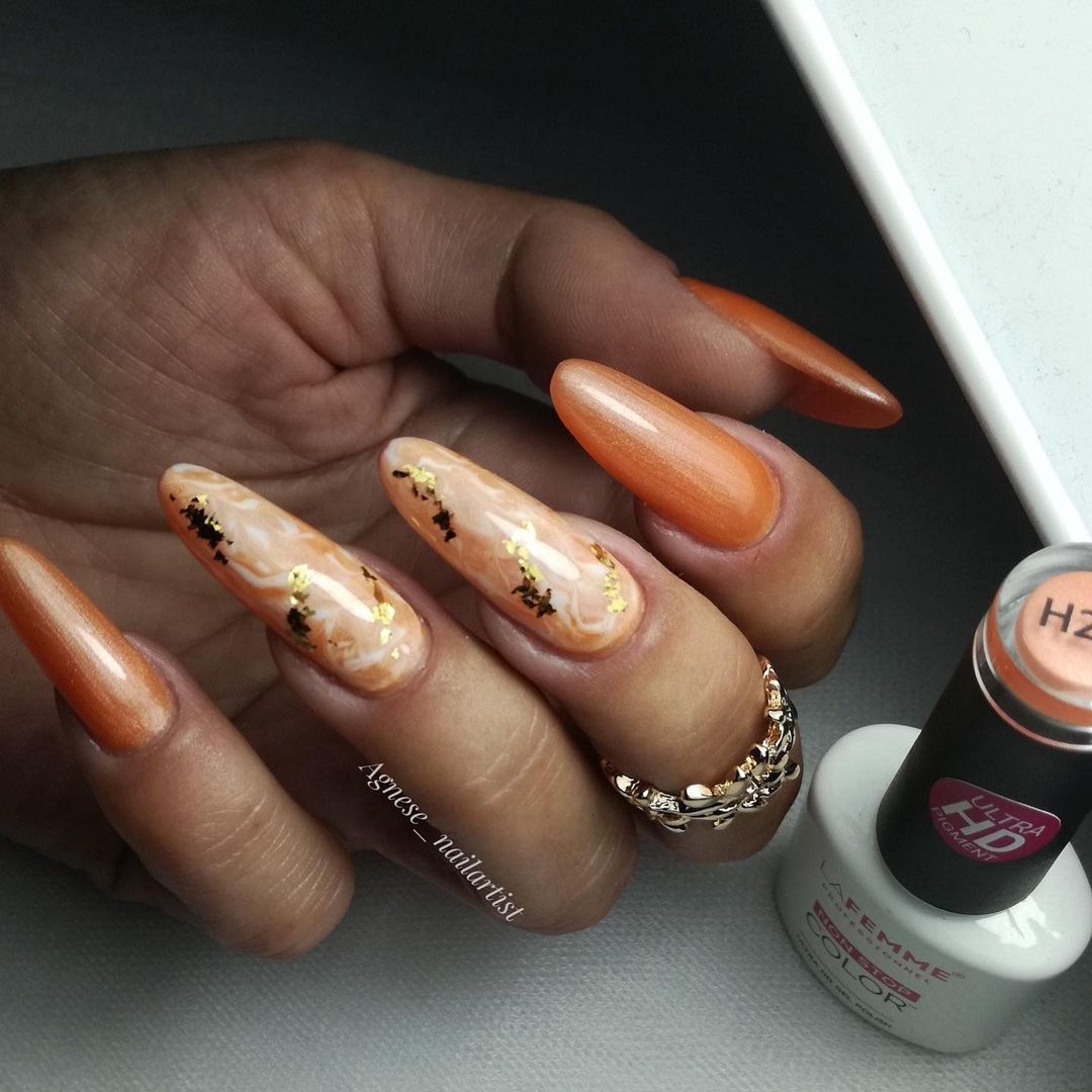 Esmalte semipermanente naranja H224 La Femme Professionnel