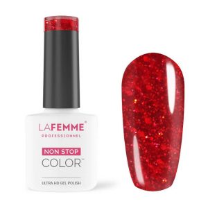 Esmalte Semipermanente Rojo Purpurina H268