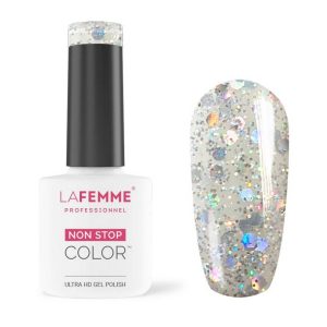 Esmalte Semipermanente Plata Purpurina H270
