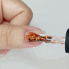 uñas Semipermanente Rojo Purpurina H285 Exotic Glow