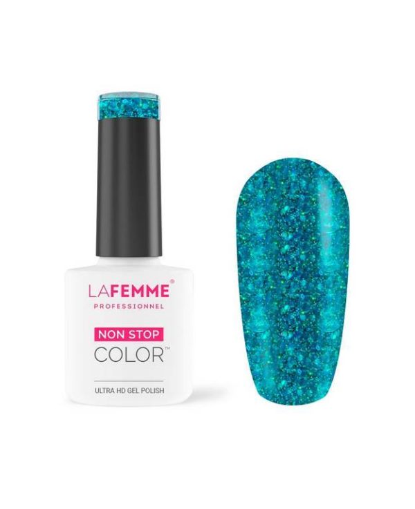 Esmalte Semipermanente Verde Purpurina H209