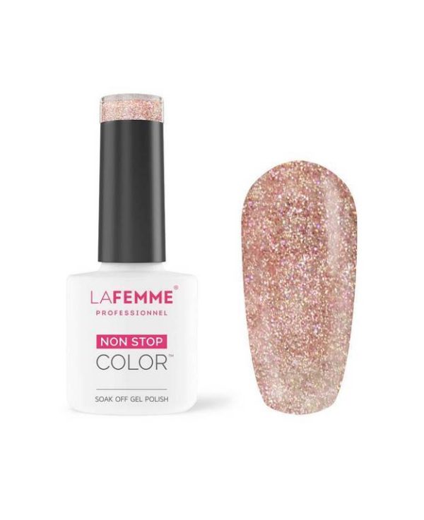 Esmalte Semipermanente Rosa Purpurina H220