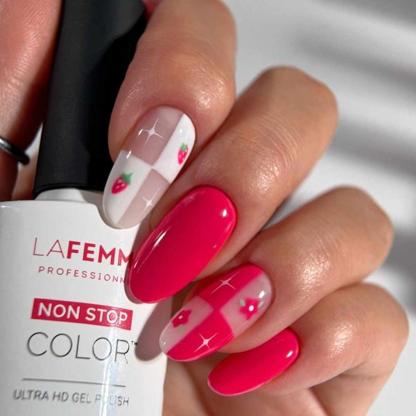 Esmalte Semipermanente Rojo Pastel H397