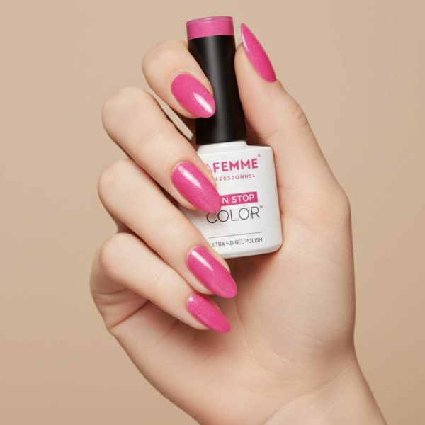 Esmalte Semipermanente Magenta Purpurina H419