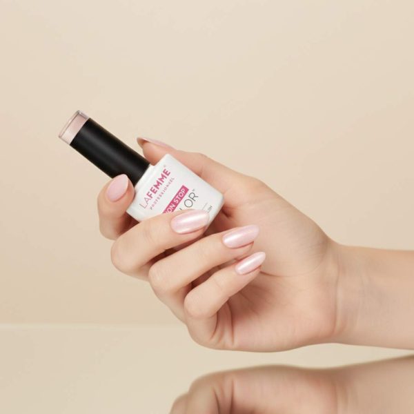 Esmalte Semipermanente Rosa Purpurina H424