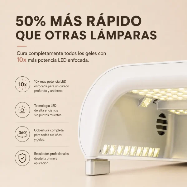 Lámpara O'Nail PRO MAX con IA | Curado Inteligente