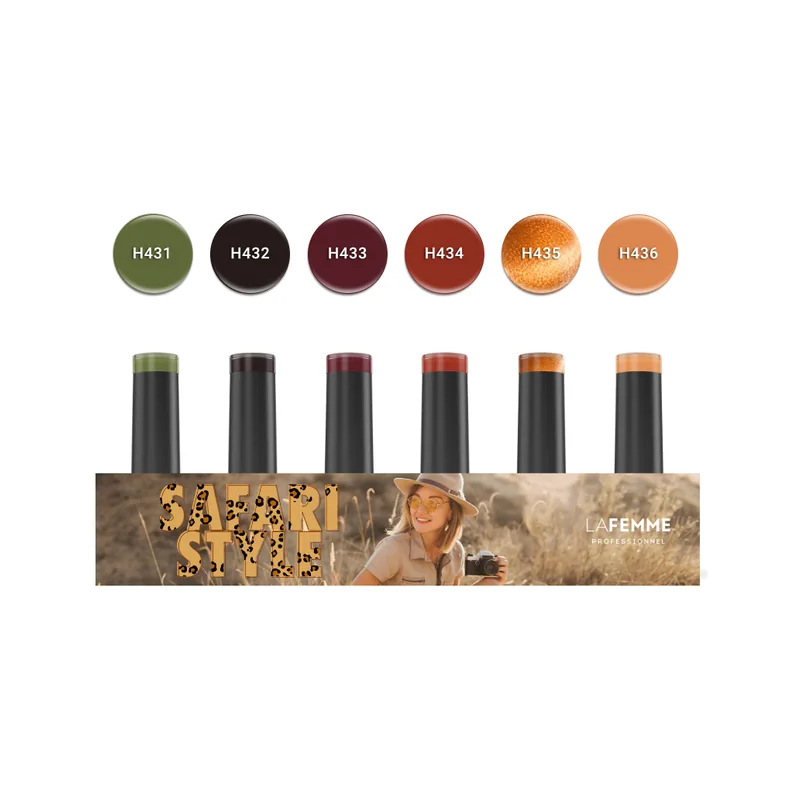Set de Esmalte Semipermanente 5+1 Safari Style | La Femme