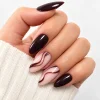 Esmalte Semipermanente Marrón con Purpurina H442 8g